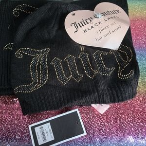 NWT Juicy Couture black label gold stud